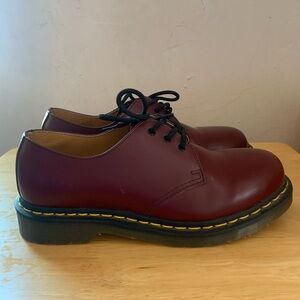 Dr. Martens Burgundy Leather Oxfords